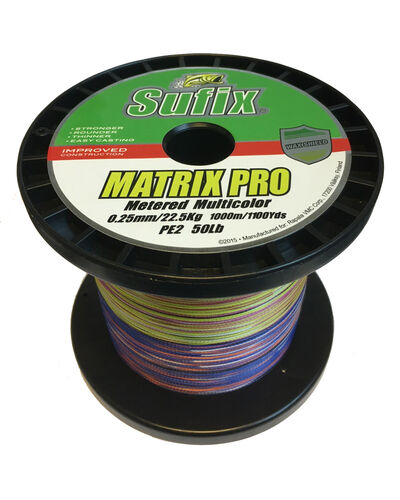 Sufix Matrix Pro Multicolor 1000 meter Fletline 0.25mm