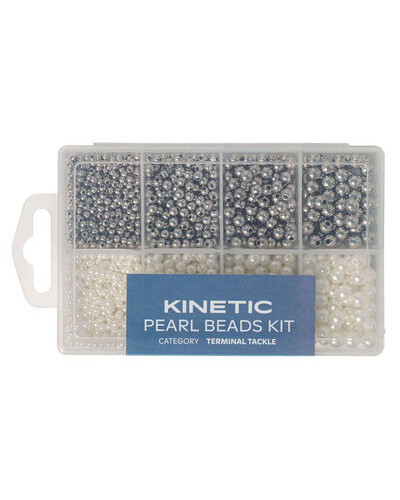 Kinetic Inline Beads Kit / Perler - Pearl/Silver