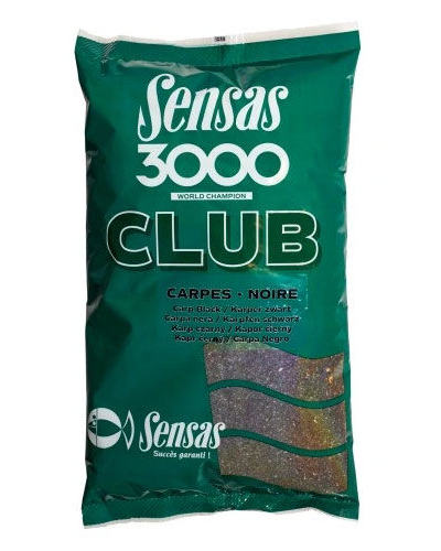 Sensas 3000 Groundbait / Forfoder - 1 kg - Carpes Noire