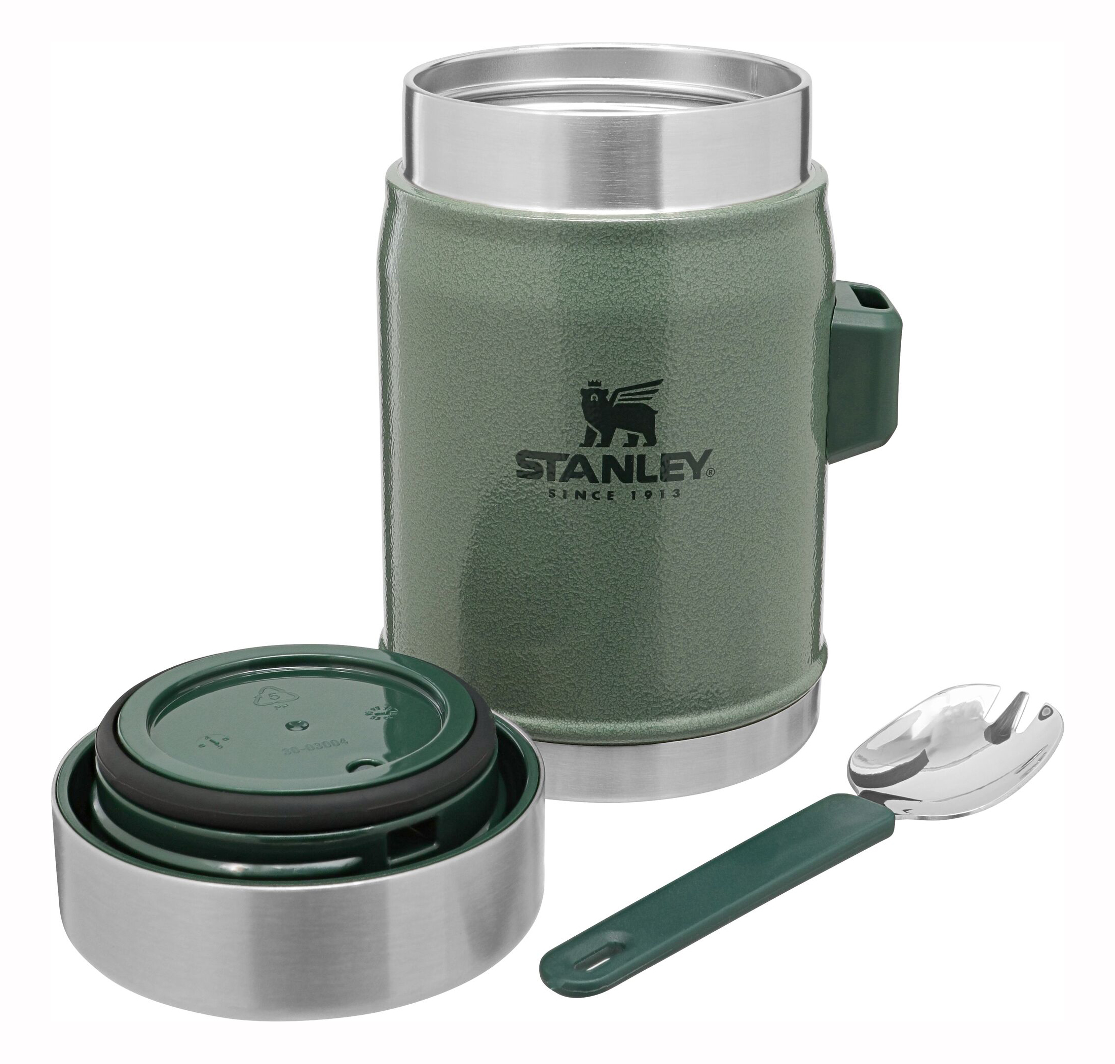 Legendary Food Jar 0,4 liter + Spork - Hammertone Green