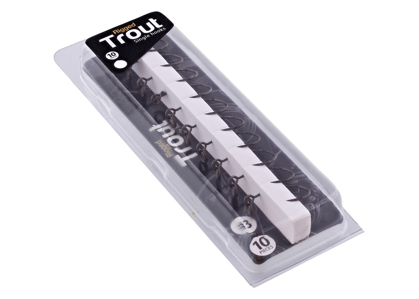 Rigged Trout Single Hooks / Enkelt kroge