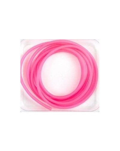 Fladen 1 Meter Pink Gummislange i 2 mm