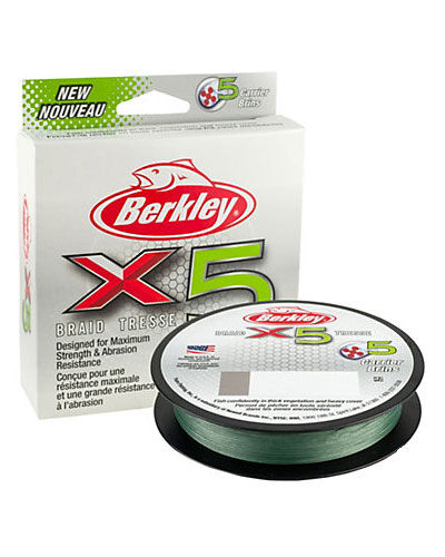 Berkley X5 Braid Low-Vis Green - 300 meter