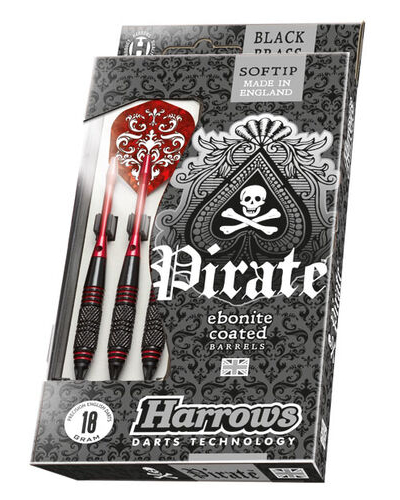 Harrows Pirate Black/Reds Softtip