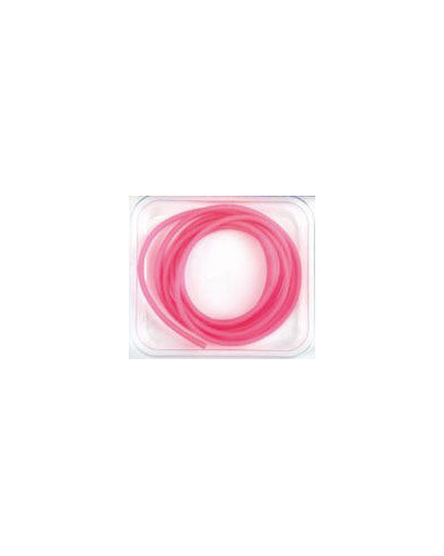 Fladen 1 Meter Selvlysende Pink Gummislange i 4 mm.