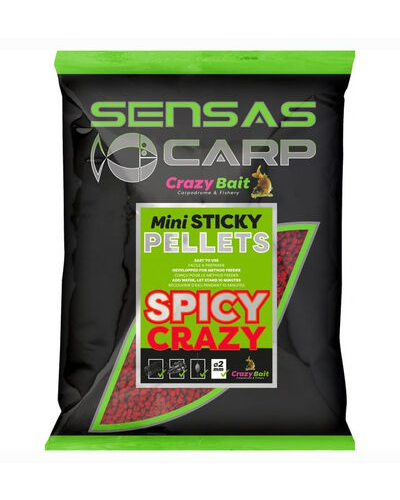 Sensas Mini Sticky Pellets - Spicy Crazy / 2mm