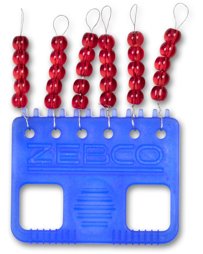 Zebco Glass Beads / Røde Glasperler