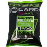 Sensas Carp Super Feed Pellets - Black Halibut / 6mm