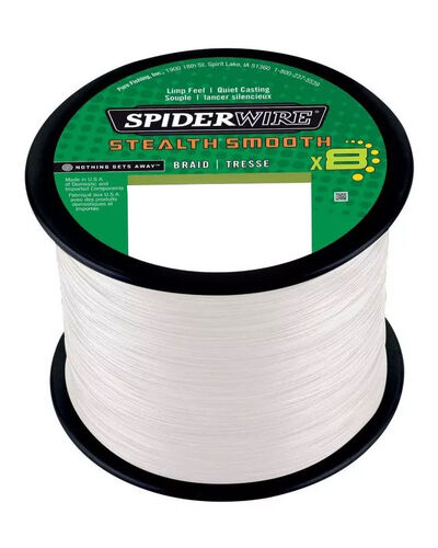 Spiderwire Stealth Smooth 8 Braid, Translucent / Fletline - Påspoling.