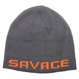 Savage Gear Logo Beanie / Strikhue - Rock Grey/Orange