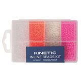 Kinetic Inline Beads Kit / Perler - Pink/Fluo/Glow/Clear