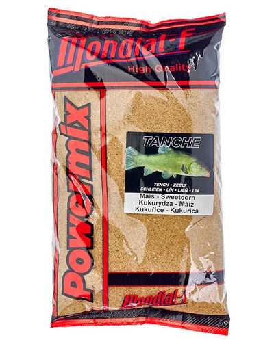 Sensas Mondial-L Powermix Tanche Groundbait / Forfoder - 1 kg - Sweetcorn