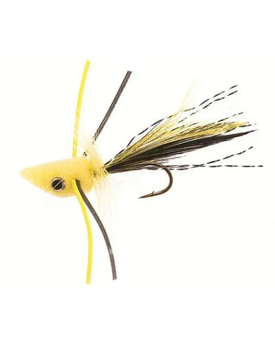 Unique Flies Trout Popper Yellow - Put & Take Flue