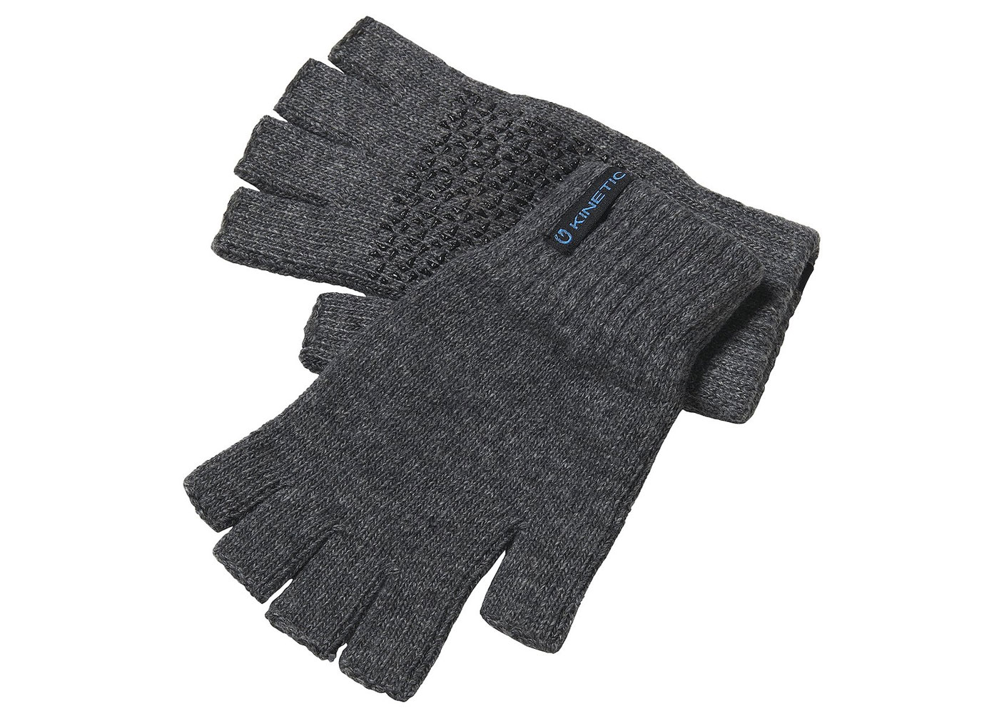 Wool Half Finger Glove - Grey