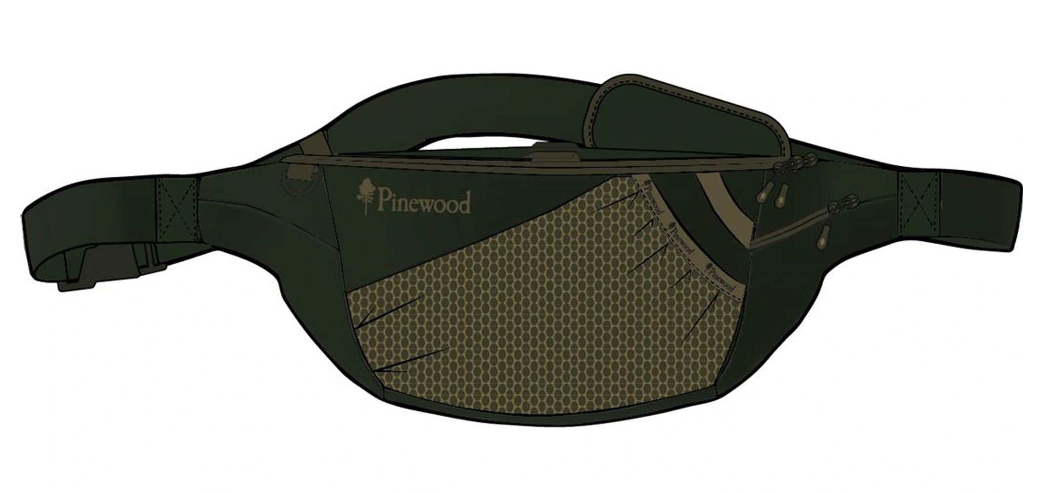 Cross Waist Pack / Bæltetaske 4 liter - Dark Olive